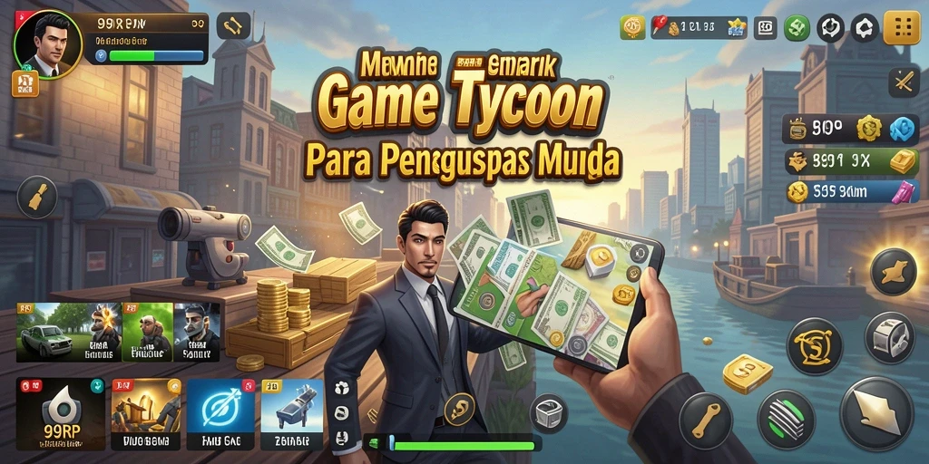 Tangkapan layar menunjukkan gameplay Tycoon yang menarik di 99RP.
