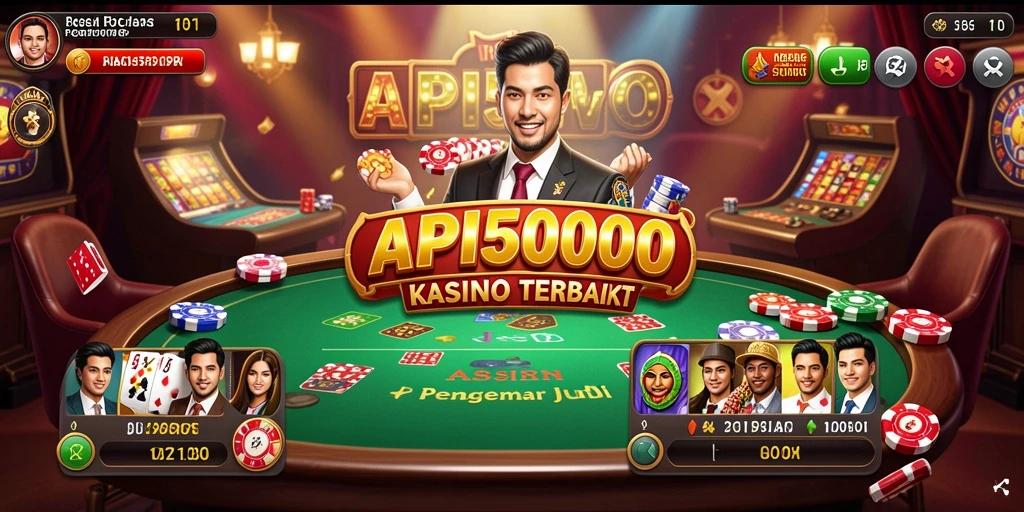 Tampilan gameplay menarik dari API5000 dengan berbagai permainan Kasino.