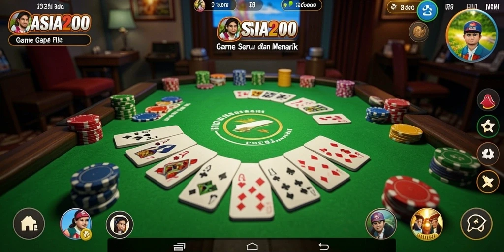 Gameplay ASIA200 yang seru dalam permainan Gaple.