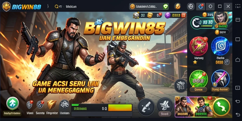 Tangkapan layar dari gameplay aksi mendebarkan BIGWIN88.