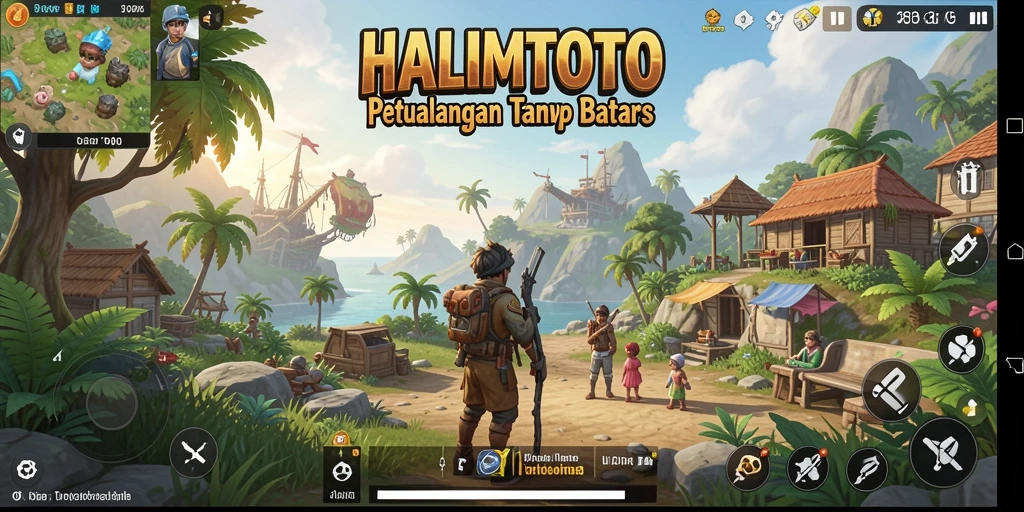 Screenshot HALIMTOTO yang menampilkan gameplay Open World yang menakjubkan.