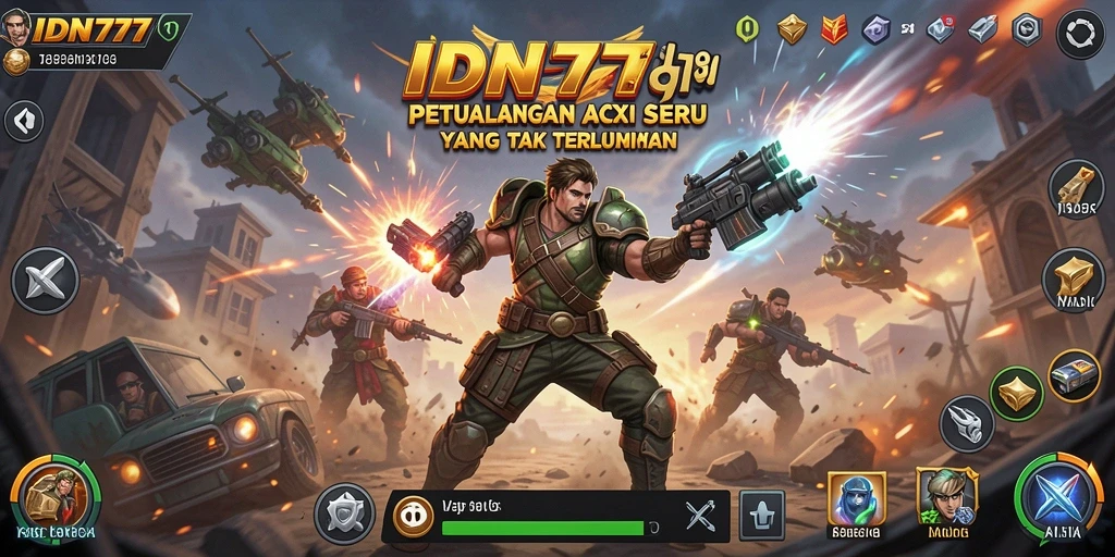 Tampilan gameplay seru IDN777 yang menantang dan dinamis.