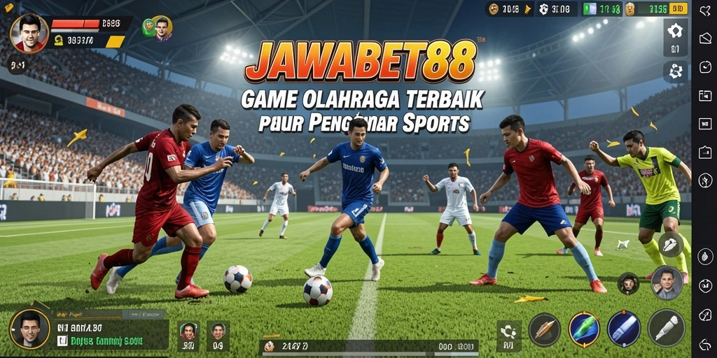 Screenshot JAWABET88 menampilkan gameplay seru olahraga yang menarik.
