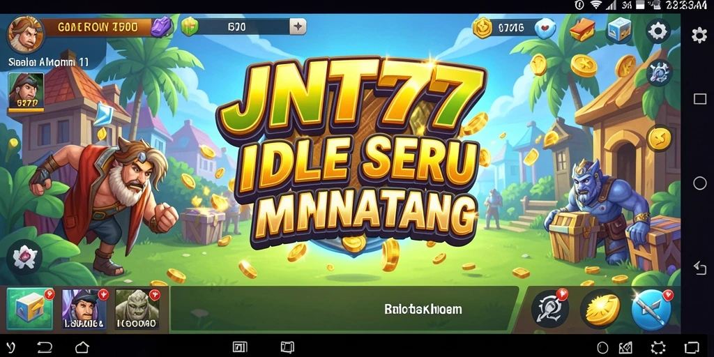 Tampilan gameplay seru dari JNT777 dengan karakter yang berinteraksi.