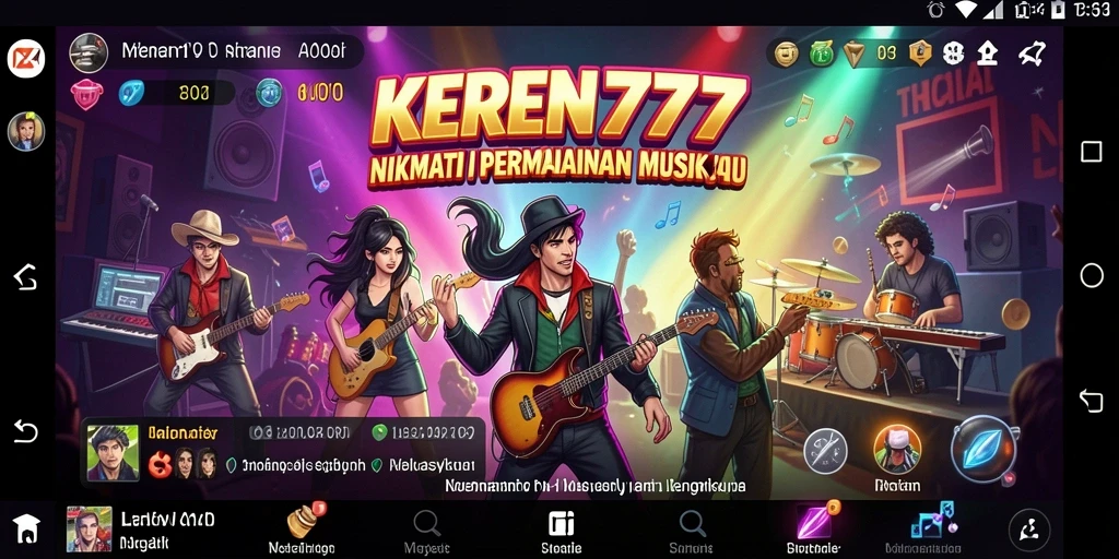 Tampilan gameplay KEREN777 yang penuh warna dan menawan.
