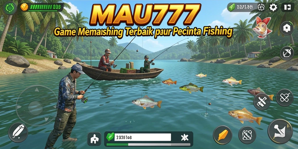 Tampilan gameplay seru memancing ikan di MAU777.