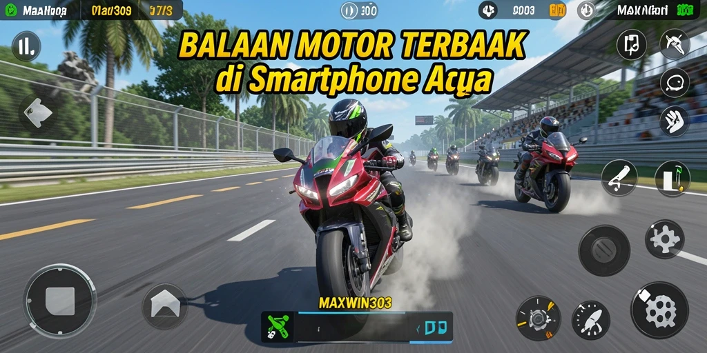Gameplay seru dan mendebarkan di MAXWIN303 yang menawarkan balapan motor.