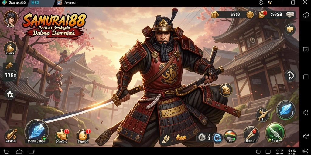 Tangkapan layar SAMURAI88 yang menunjukkan aksi pertempuran samurai yang mendebarkan.
