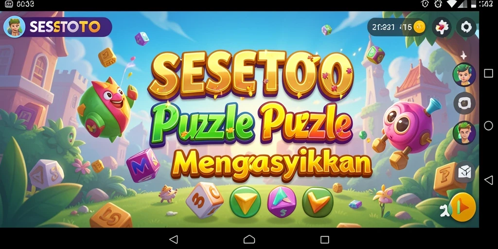 Tampilan permainan SESETOTO yang menarik dan penuh warna.