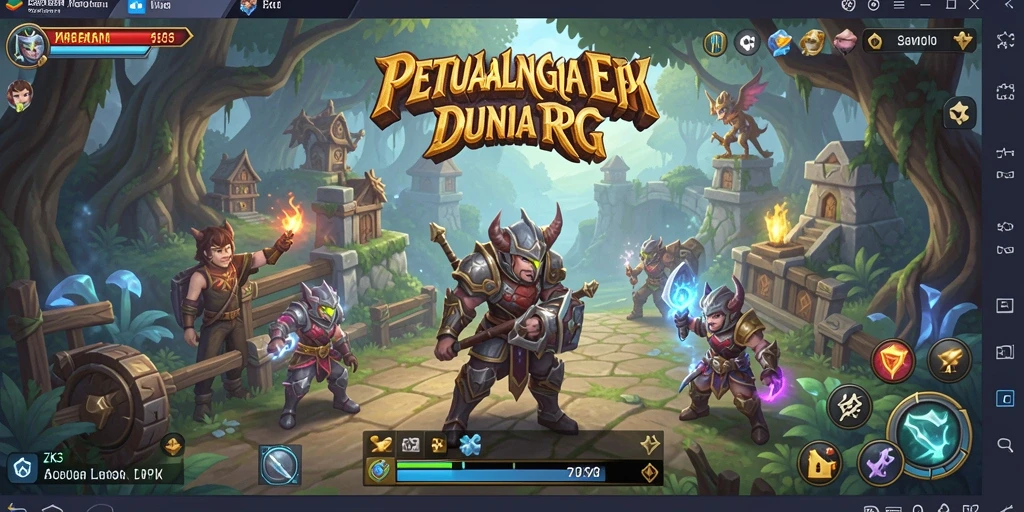 Visual menakjubkan dari gameplay RPG ZK3 yang mendebarkan.